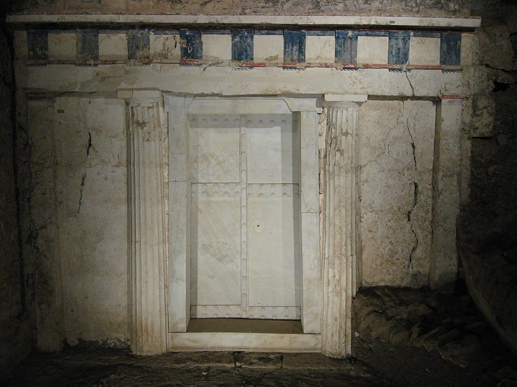 The archaeological site of Vergina,
