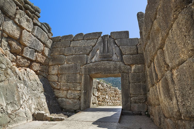 The Lion Gate of Mycenae, Greece