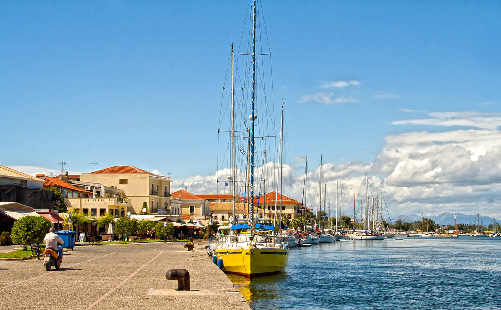 Port of Preveza, Amvrakikos Gulf built at the entrance of the Gulf of Amvrakikos. 