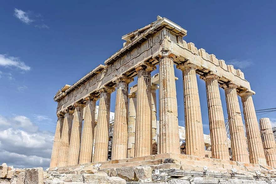 The archaeological site of Acropolis, Athens, Greece