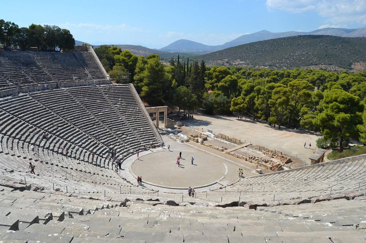 The ancient theater of Epidaurus, Greece