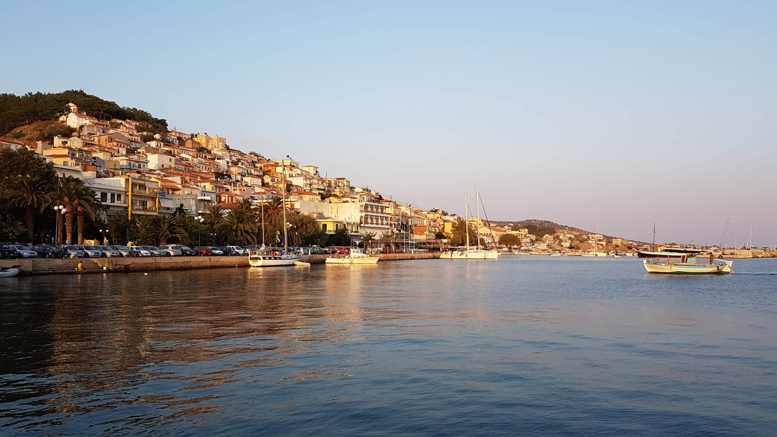 Plomari is the second largest town of Lesbos after Mytilene, Greece. 