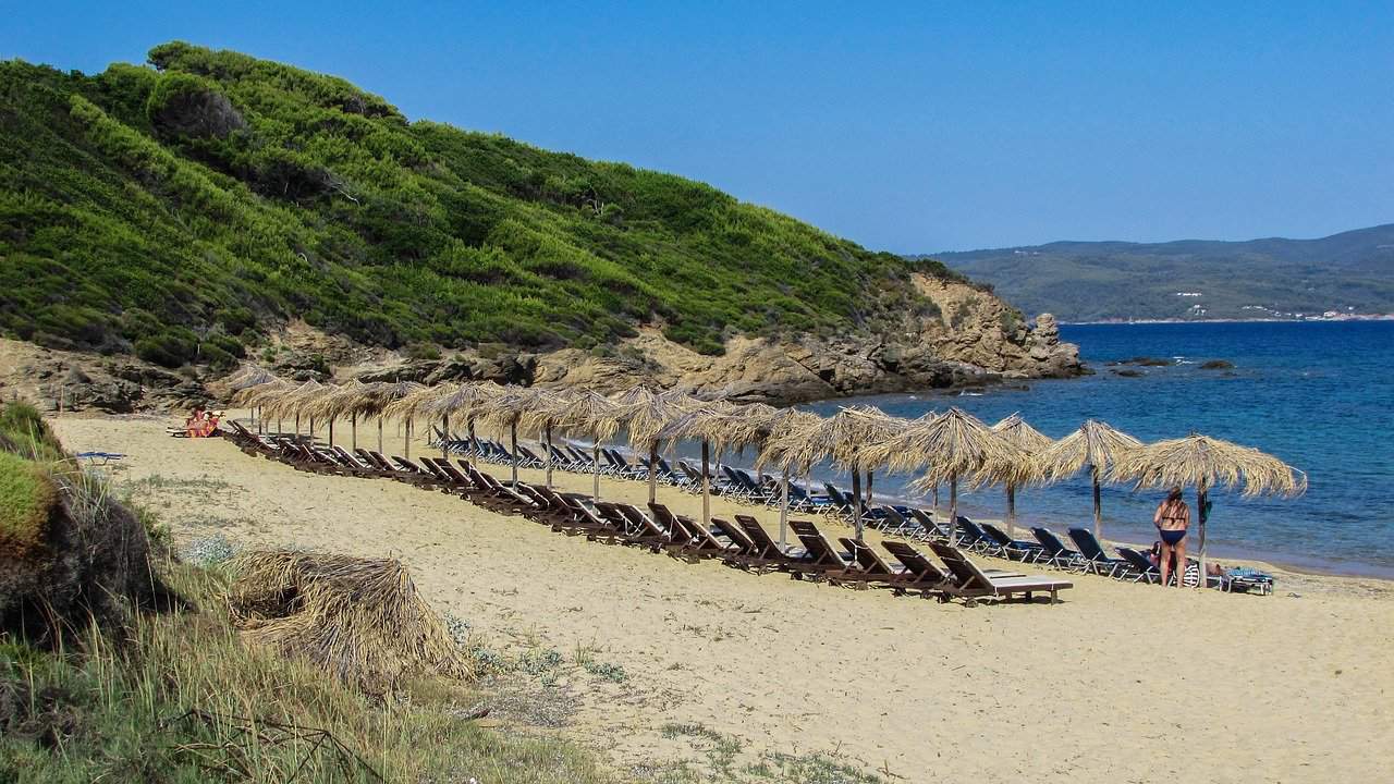 Mandraki beach, Skiathos, Greece